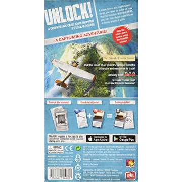 Unlock! The Island of Doctor Goorse Card Game - Cooperative Tabletop Escape Room Experience! Fun Fam...