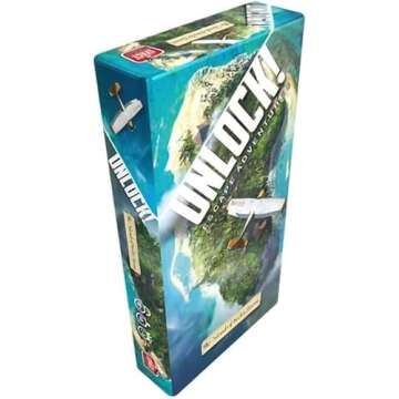 Unlock! The Island of Doctor Goorse Card Game - Cooperative Tabletop Escape Room Experience! Fun Family Game for Kids & Adults, Ages 10+, 1-6 Players, 60 Min Playtime, Made by Space Cowboys