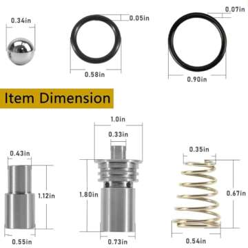 ANP PUAUTO STL010 Cooler Flow Bypass Valve Kit Upgrade Compatible With Cadillac Chevy Transmission 2014-Up GM 6L80 6L90, 2016-Up 8L90 8L80 8L90E,Automatic Transmission Assemblies