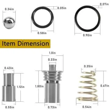 ANP PUAUTO STL010 Cooler Flow Bypass Valve Kit Upgrade Compatible With Cadillac Chevy Transmission 2014-Up GM 6L80 6L90, 2016-Up 8L90 8L80 8L90E,Automatic Transmission Assemblies