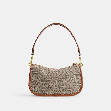 Shop Coach Mini Signature Jacquard Swinger Handbag