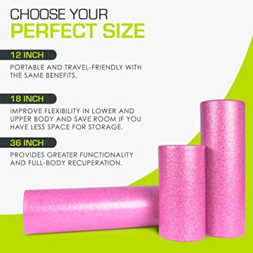 ProsourceFit High Density 36" Foam Roller for Muscle Recovery