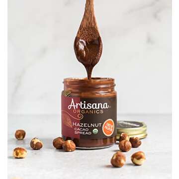 Artisana Hazelnut Cacao Spread - Organic, Vegan, Sweetened Naturally