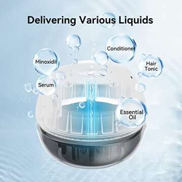 Kimairay Hair Oil Applicator Scalp Head Massager for Hair Growth, Hair Oiling Applicator Oil Dispenser for Hair Care Treatment Oil Medicine Essential Oil Serum