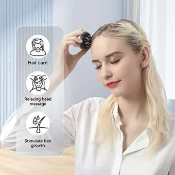 Kimairay Hair Oil Applicator Scalp Head Massager for Hair Growth, Hair Oiling Applicator Oil Dispenser for Hair Care Treatment Oil Medicine Essential Oil Serum