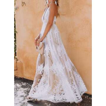 Dokotoo Sexy V-Neck Backless Dress for Women