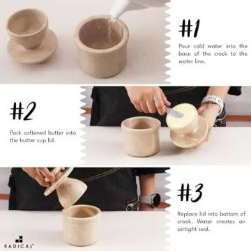 Radicaln Marble Butter Keeper for Spreadable Bliss