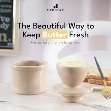 Radicaln Marble Butter Keeper for Spreadable Bliss