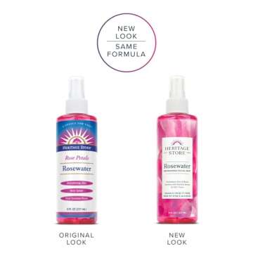 Heritage Store Rosewater, Refreshing Facial Mist for Glowing Skin, With Damask Rose Oil, All Skin Ty...