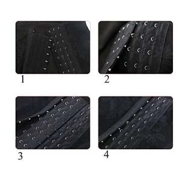 Cxapnstou Corset Extender 8 Hooks Bra Extender for Plus Size Pack of 2 Black&Light Beige