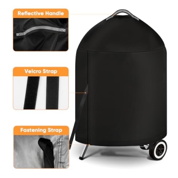 iCOVER Waterproof BBQ Cover for 22" Weber Grills