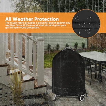 iCOVER Waterproof BBQ Cover for 22" Weber Grills