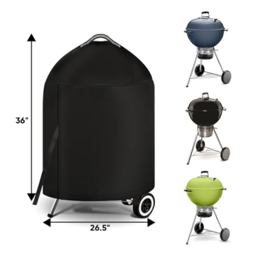 iCOVER Waterproof BBQ Cover for 22" Weber Grills