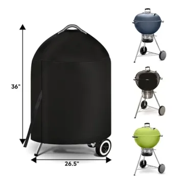 iCOVER Waterproof BBQ Cover for 22" Weber Grills