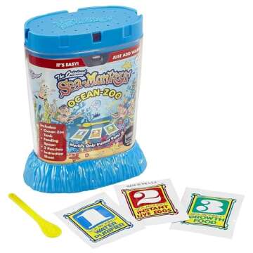 Sea-Monkeys® Ocean Zoo - World's Only Instant Pets® - Assorted Colors - Ages 6+ (Pack of 1)