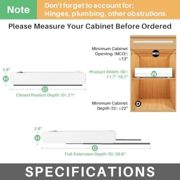 Expandable Pull Out Cabinet Organizer for Kitchen Storage