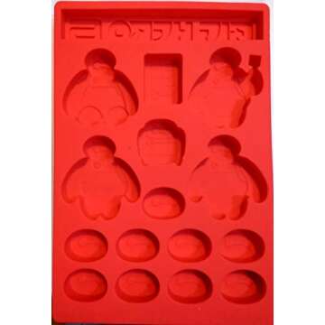 Hero 6 Silicone Baking Tray Muffin Pan Ice Cube Chocolate Candy Mold