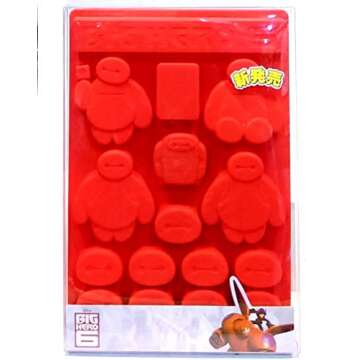 Hero 6 Silicone Baking Tray Muffin Pan Ice Cube Chocolate Candy Mold