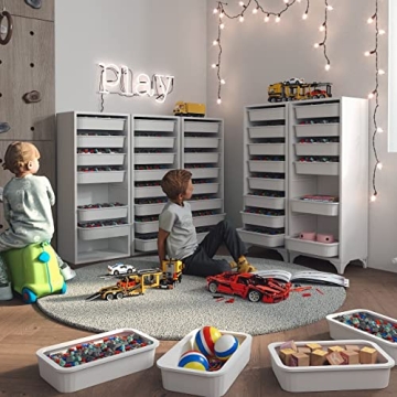 Comfyt White Dresser with 8 Bins for Home Organization