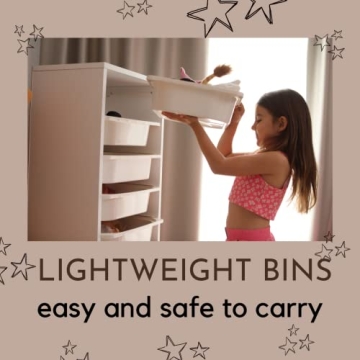 Comfyt White Dresser with 8 Bins for Home Organization