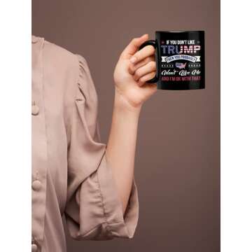 Jesus Is My Savior Trump Is My President Coffee Mug - Funny Unique Gift Mugs. Sarcastic Holiday Gift...