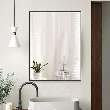 Elegant Bonverre Black Bathroom Mirror for Every Space