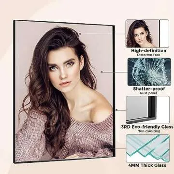 Elegant Bonverre Black Bathroom Mirror for Every Space