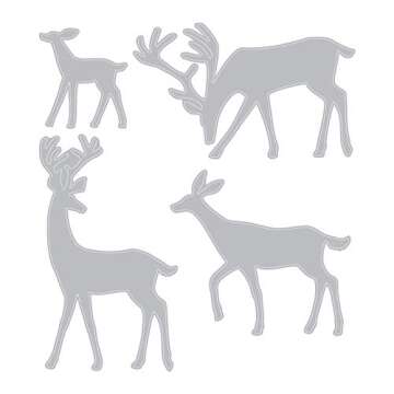 Sizzix Thinlits Dies Darling Deer for Elegant Card Crafting