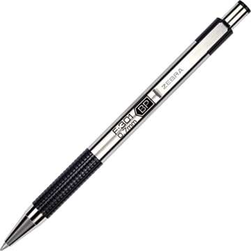 Zebra F-301 Ballpoint Stainless Steel (Black)