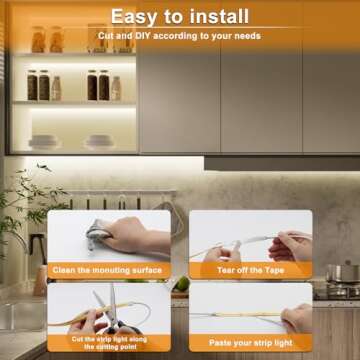 PAUTIX COB LED Strip Light 3087LEDs 20ft/6.1m Natural White 4000K,CRI90+ Super Bright High Lumen,Lead-Free Material 24V Flexible LED Tape,for Home&Office DIY Lighting Project(Adapter Not Included)