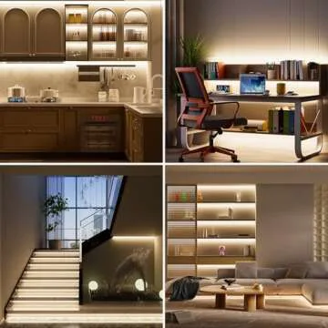 PAUTIX COB LED Strip Light 3087LEDs 20ft/6.1m Natural White 4000K,CRI90+ Super Bright High Lumen,Lead-Free Material 24V Flexible LED Tape,for Home&Office DIY Lighting Project(Adapter Not Included)