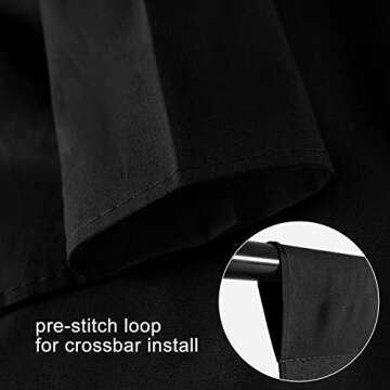 EMART 6x9 Black Screen Backdrop for Streaming & Photos