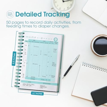 Pearhead Baby's Daily Log Book for Easy Baby Care Tracking