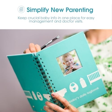 Pearhead Baby's Daily Log Book for Easy Baby Care Tracking