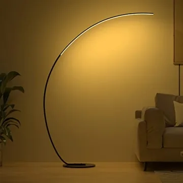 E.P. Light RGBW Arched Floor Lamp - Remote & Dimmable