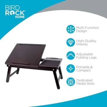 Sofia + Sam Laptop Bed Tray: Adjustable & Portable Workstation