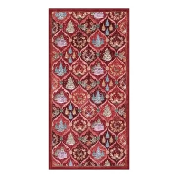 Lahome 2x4 Moroccan Christmas Rug – Washable & Soft