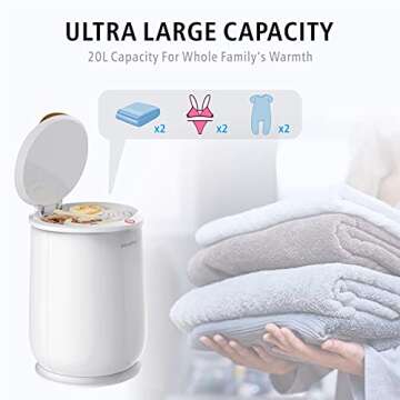 aGratHav Towel Warmers - Large Capacity Bucket Style, Auto Shut Off Safety