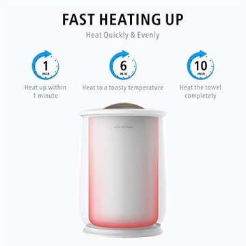 aGratHav Towel Warmers with Auto Shut Off and Huge Capacity