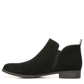 Dr. Scholl's Women's Rate Zip Ankle Boot in Black Microfiber