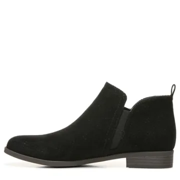 Dr. Scholl's Women's Rate Zip Ankle Boot in Black Microfiber