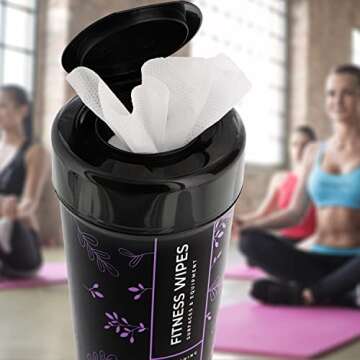 Wipex Natural Fitness Wipes for Safe Gym Cleaning