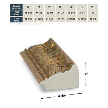 Frame My TV Deco TV Frames -Tuscan Copper Compatible ONLY with Samsung The Frame TV (Fits 2021-2025 Frame TV, 32")