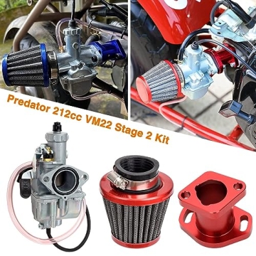 FVRITO VM22 Carburetor for Predator 212cc Mini Bike Performance Upgrade