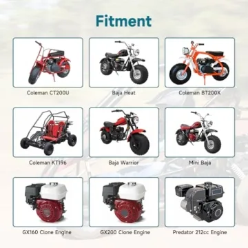 FVRITO VM22 Carburetor for Predator 212cc Mini Bike Performance Upgrade