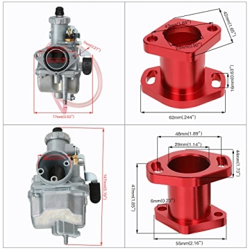 FVRITO VM22 Carburetor for Predator 212cc Mini Bike Performance Upgrade