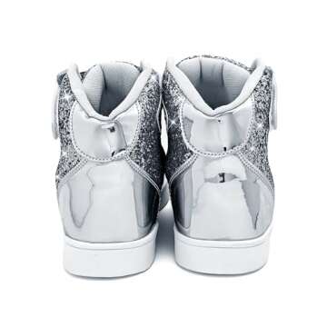Wooowyet Glitter Kids Sneakers for Parties & Gifts