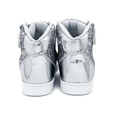 Wooowyet Glitter Kids Sneakers for Parties & Gifts