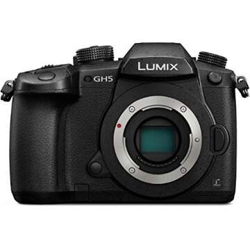 Panasonic LUMIX GH5 4K Digital Camera 20.3 Megapixel Mirrorless Camera Body DC-GH5 Including Triple Battery Deco Gear Case Photo Video LED 64GB Memory Card Editing Software Power Bundle
