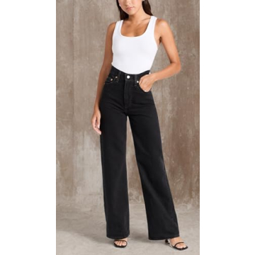 Levi's Ribcage Wide Leg Jeans - Flattering & Trendy Fit